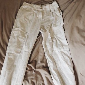 Urban outfitters white cargo pants